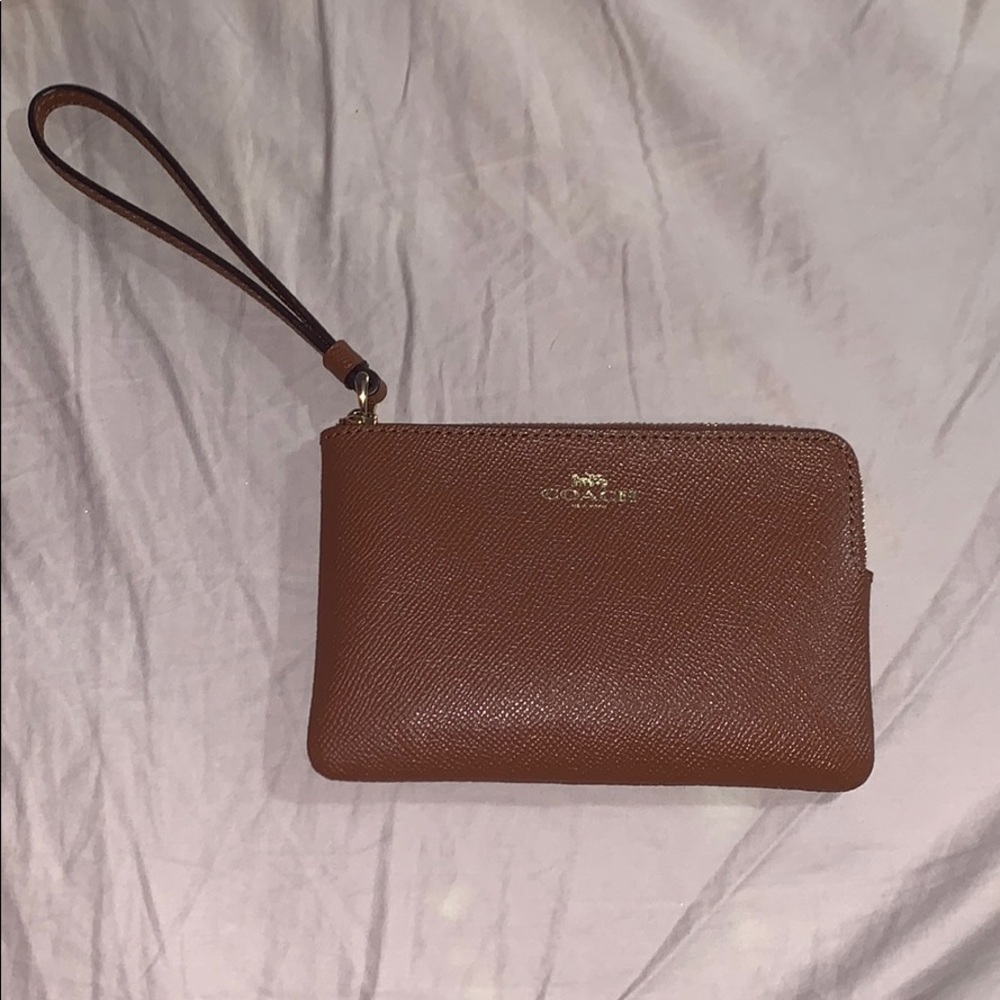 coach wallet used one time wristlet